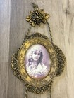 Triple Ornate Hanging Picture Or Photo Frame Gilded Gold Painted Resin Victorian
