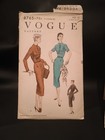 Vtg Vogue Sewing Pattern 8765 Slim Dress Sz 20 Bust 32 Hip 36 Uc Original 