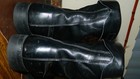 Vintage Cove Shoe Company Men   s Black Leather Military Combat Boots  10 5d