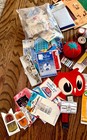 Vtg Assorted Sewing Tools Thread Snaps Scissors Thimble Tape Needles Crochet 