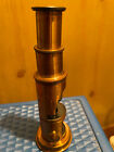 Late 19th early 20th Century French Brass Portable Microscope 