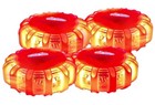 4 Pack Road Emergency Led Flare Safety Lights - Hook   Magnet - 9 Flashing Modes