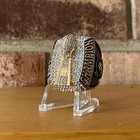 Premium Massive 2024 Huge Fantasy Football Championship Ring Silver Gold