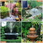 25w Solar Fountain Pump - 320gph Adjustable Flow For Pond  Bird Bath  Garden