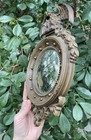Vintage Homco Convex Mirror  2340 Eagle Early American Porthole Usa Wall Decor