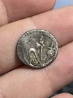 Authentic Julius Caesar Denarius Silver Elephant Coin 49 Bc Vf Details Scratches