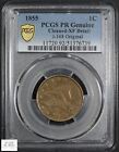 1855 J-168 Original Proof Pattern Flying Eagle Cent 1c Pcgs Pr Xf Detail Cleaned