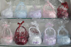 Wedding Ceremony Satin Flower Girl Basket With Embroidered Flowers   Rhinestones