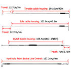 For Harley Dyna Wide Glide 12 -14  Handlebar Brake Clutch Throttle Cable Non-abs