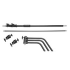 Flashpoint 10  Century Light Stand On Turtle Base Kit With 40  Grip Arm  Black