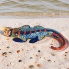 Impressive Mexican Talavera Lizard Iguana Folk Art Extra Large 18 