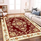 Traditional Oriental Medallion Area Rug Non-slip Floor Mat Carpet Living Room