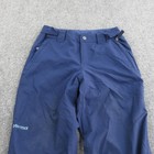 Marmot Snow Pants Youth Large Blue Insulated Ski Water Resistant Cuff Guards