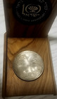 1958 Israel 5 Lirot Silver Coin 10th Anniversary Of Independence Unc  Wood Case