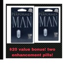  2  Massive Girth Gummies Grow Male Enhancement   2 Bonus Perform Man Pills   