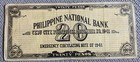 1941 Philippines Cebu 10 Pesos Emergency Notes Wwii National Bank