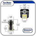 Appli Parts Apfm-55 18 W Fan Motor  110 V  50 60 Hz  0 38 A  3000 Rpm  Cw Rotati