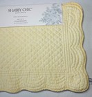 Shabby Chic Placemats Yellow Check 13 X 19 100  Cotton Nwt