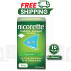 10 X Nicorette Chewing Gum Freshmint 2mg 105 Pieces Pack Of 10