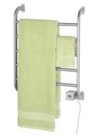 Towel Warmer Chrome Bar Plug In For Bathroom Sauna Spa Cold Plunge On off Switch