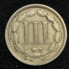 1881 Three Cent Nickel Philadelphia Mint Very Fine Condition