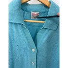 Vintage St Michael Shetland Wool Cardigan Blue Collared Button Up Scotland 10