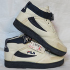 Fila Mens 8 5 High Top Vintage 1995 Sneaker 1-b104ca-1517 Canvas White Navy New
