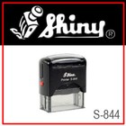 Shiny Printer S-844  Custom 5 Line Text   Address Office Self-ink Rubber Stamp 