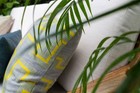 Sunbrella Milano Char Striped Pillow  Earth Tone Indoor outdoor  Usa Made