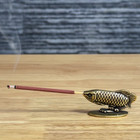 Vintage Brass Fish Incense Holder Retro Metal Figurine Aromatherapy Burner 2  