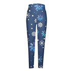 Women   s Christmas Leggings High Waist Santa Deer Snowflake Yoga Pants