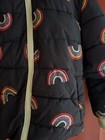 Swiss tech Kids 4t Navy Rainbow Puffer Jacket Hooded Sherpa Lined Insulated