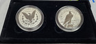2025 Morgan And Peace Dollar Reverse Proof Two-coin Set Ogp Coa H144