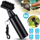 2x Golf Club Brush Tool Kit Groove Cleaner Cleaning Tool With Spray Water Bottle