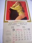 Vintage 1965 Playboy Playmate Hanging Wall Calendar  No Sleeve