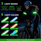 Led Armband For Running 2 Pack  5 Colors 3 Lights Modes Rechargeable Reflective