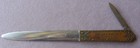Vtg Brown   Bigelow Advertising Letter Opener   Pocket Knife No 1500 Art Nouveau