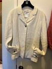 Chanel 3 Cc Button 5 chanel Paris button cc Silk Lined Classic Soft Linen Jacket