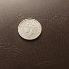 1940 C Newfoundland  n7  5 Cent George Vi Canadian Silver Five Cent Coin