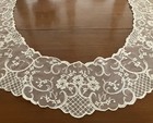 Large - Bertha Schiffli Fine Lace Collar - Very Nice  Condition