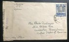 1944 Musoma Tanganyika British Kut Censored Missionary Cover To Lancaster Pa Usa