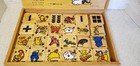 Vintage Wood Learning Blocks Letters Numbers Sight Words Counting Educational   