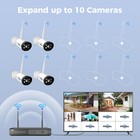Hiseeu Wifi Ip 3mp 8ch 2k Nvr Kit Wireless Security Camera System Outdoor Lot