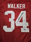 Herschel Walker Signed Xl Red Jersey Beckett Auto Georgia Bulldogs Football 
