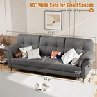 83 5  Sofa Couchs For Living Room bedroom  3 Seater Couch With Removable Pillows