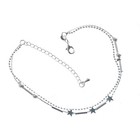 Fashion Ankle Bracelet Women Plated Silver Anklet Foot Jewelry Chain Beach