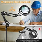 4in1 Floor Magnifying Lamp With Light  12x 30x Glass Magnifier 12x 30x Black