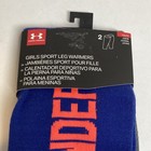 Under Armour Gilrs Leg Warmers Blue Grey Pink Knit Dance Athletic Sport Nwt