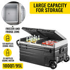 100 Quart Portable Car Refrigerator Freezer Fridge 12v Cooler Camping Truck 95l