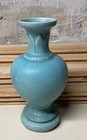 Vintage Amaco American Art Clay Co Pottery Matt Light Blue  41 Vase Art Deco